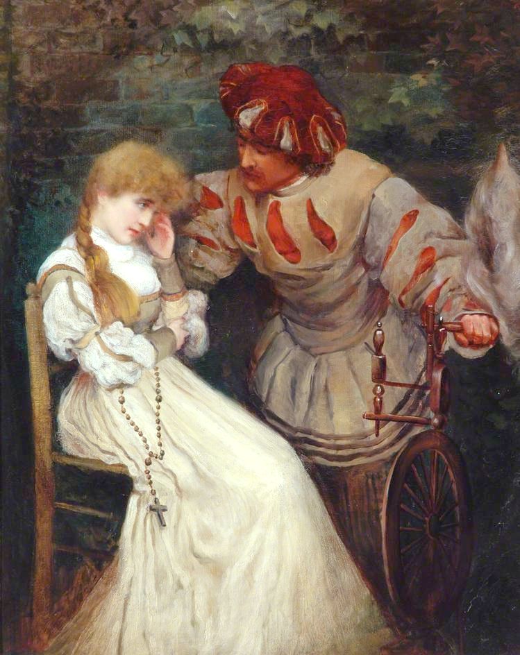 Faust And Marguerite by Frederic Leighton